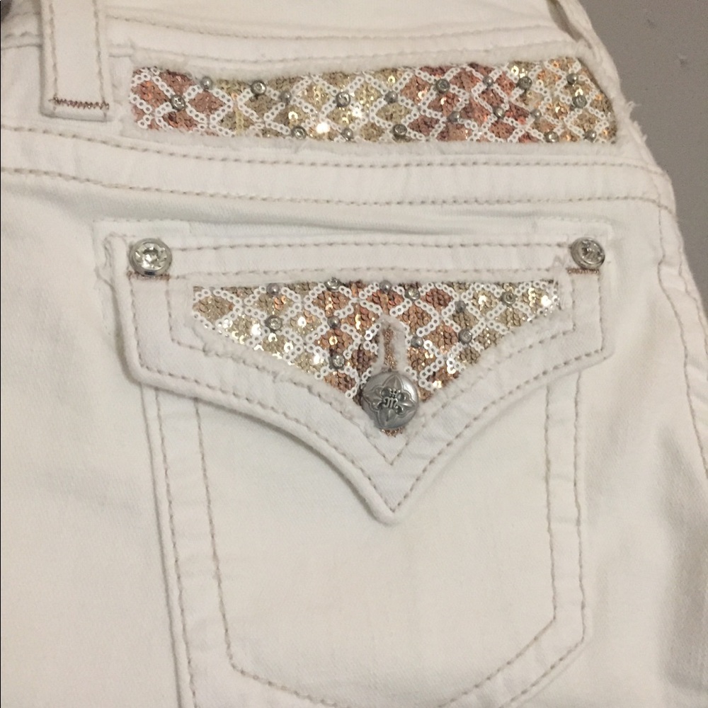 Miss Me skinny white jeans size 31